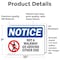 Signmission Not A Walkway Go Around Either End Sign With Symbol, 10 in W x Rectangle, Vinyl Decal OS-2PACK-NS-D-710-L-15130 - alternate 5